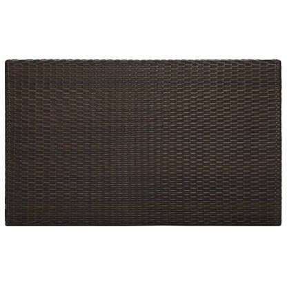 45873 vidaXL Garden Bar Table Brown 100x60,5x110,5 cm Poly Rattan