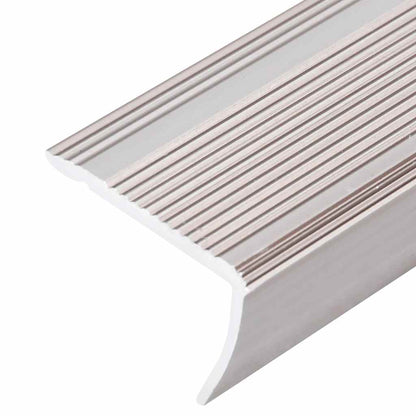 Stair Nosings in L-shape 5 pcs Aluminium 90 cm Champagne