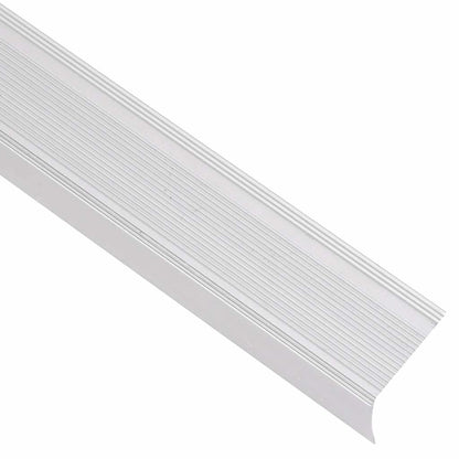 Stair Nosings in L-shape 5 pcs Aluminium 100 cm Silver