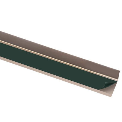 Stair Nosings in L-shape 15 pcs Aluminium 100 cm Brown