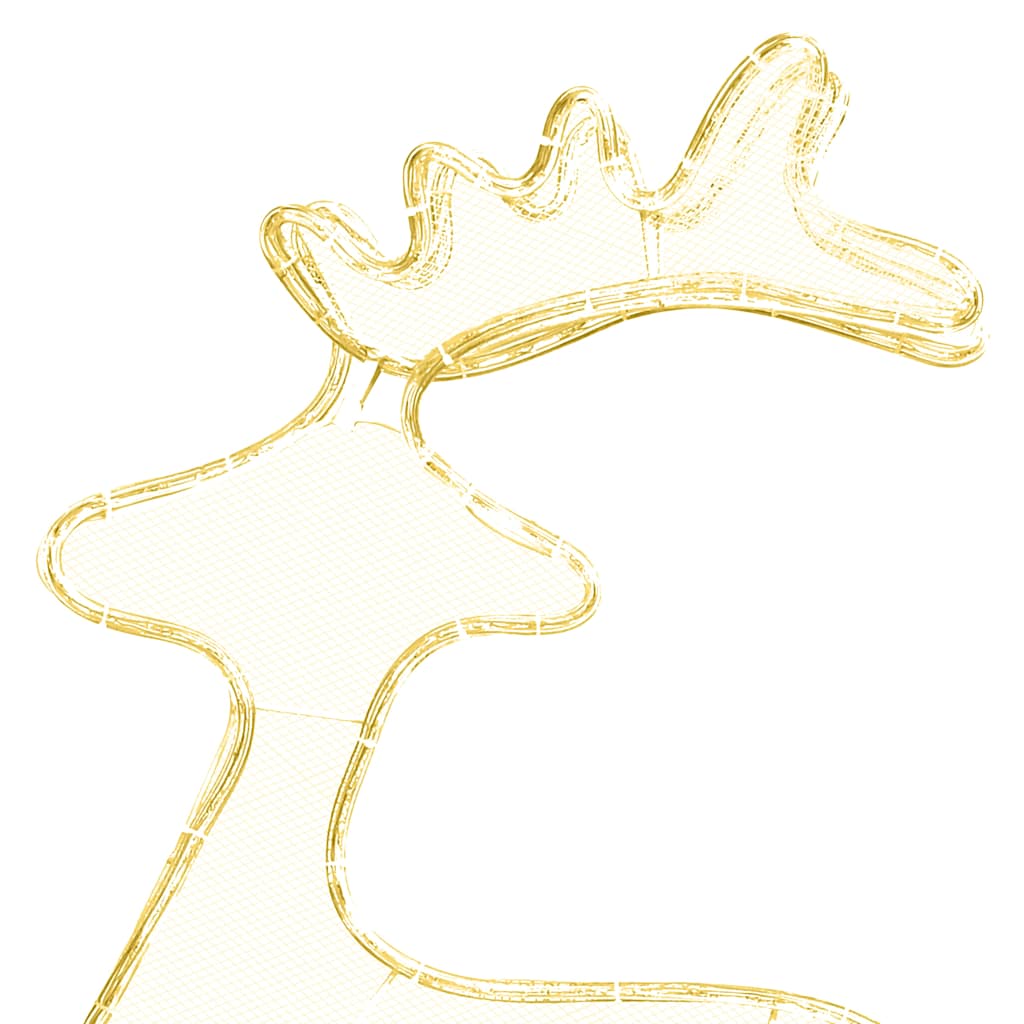 Reindeer Christmas Decoration with Mesh 306 LEDs 60x24x89cm