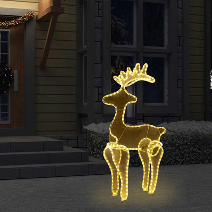 Reindeer Christmas Decoration with Mesh 306 LEDs 60x24x89cm