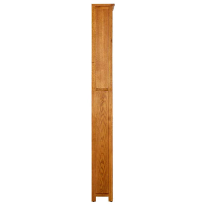 7-Tier Bookcase 90x22.5x200 cm Solid Oak Wood