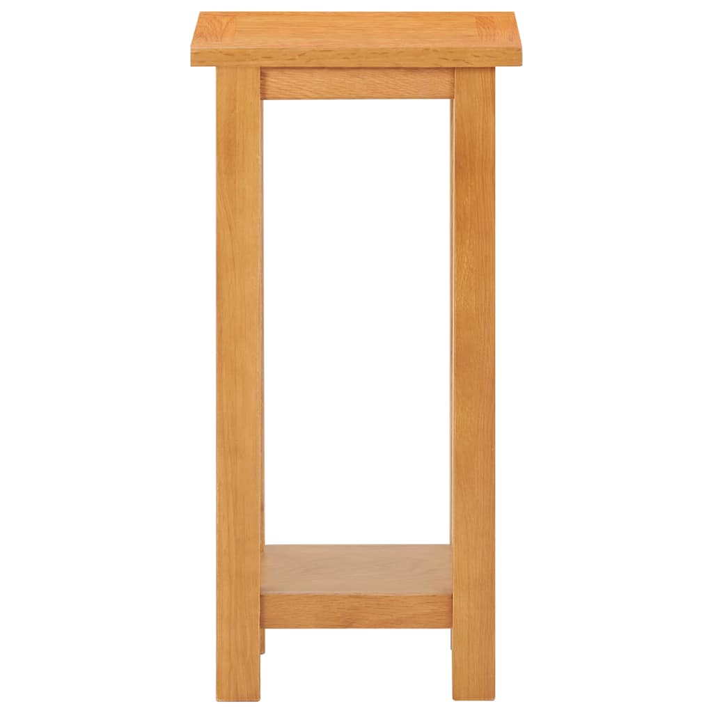 289185 vidaXL Side Table 27x24x55 cm Solid Oak Wood