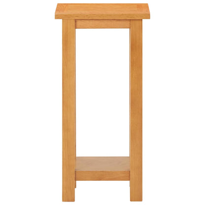 289185 vidaXL Side Table 27x24x55 cm Solid Oak Wood