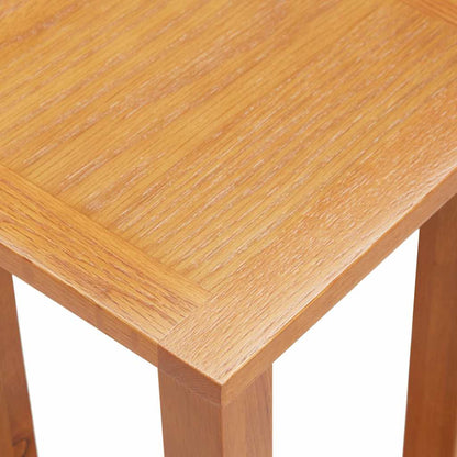 289185 vidaXL Side Table 27x24x55 cm Solid Oak Wood
