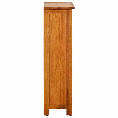 289186 vidaXL Bookcase 45x22,5x82 cm Solid Oak Wood