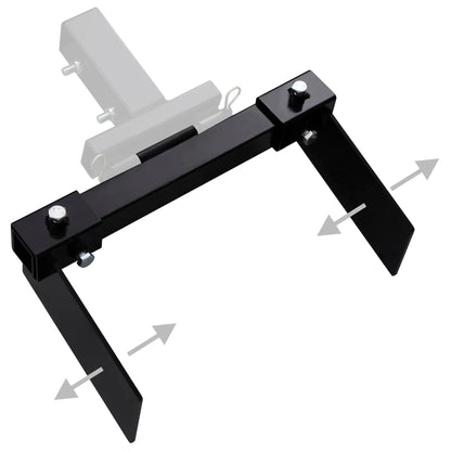 Snow Plow Adapter for Lawn Mower Black