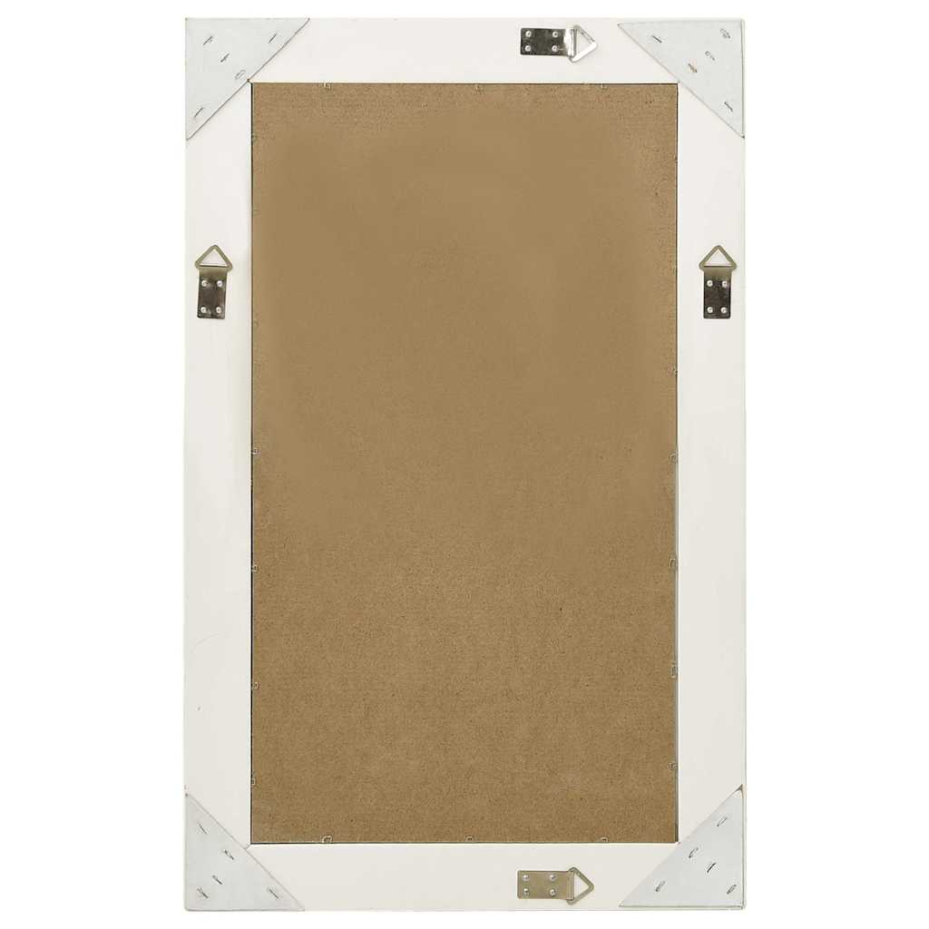 320320 vidaXL Wall Mirror Baroque Style 50x80 cm White