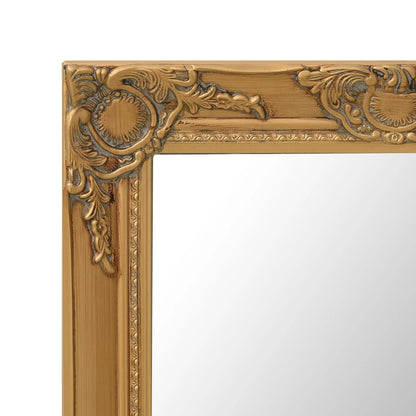 Wall Mirror Baroque Style 60x60 cm Gold