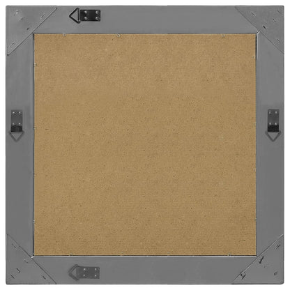 Wall Mirror Baroque Style 60x60 cm Black