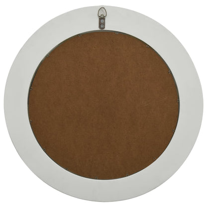 Wall Mirror Baroque Style 50 cm White