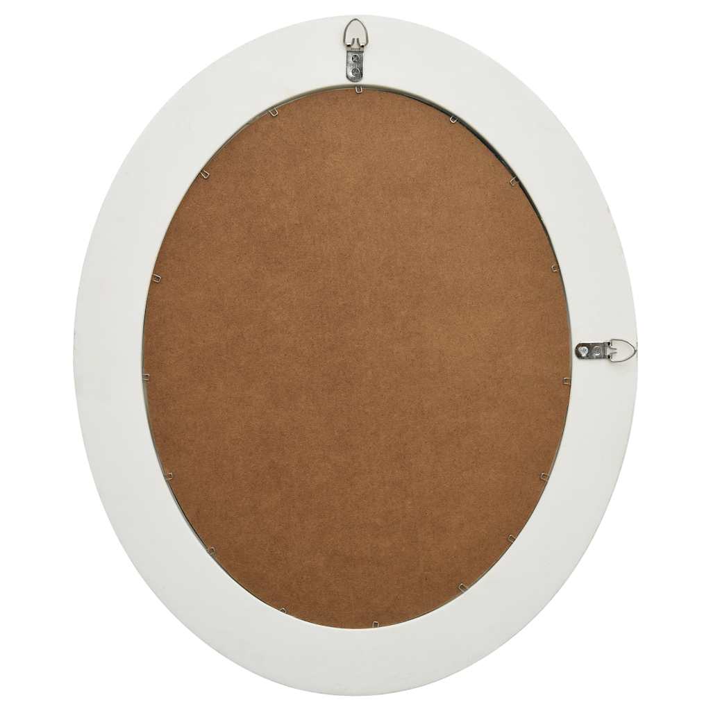 Wall Mirror Baroque Style 50x60 cm White