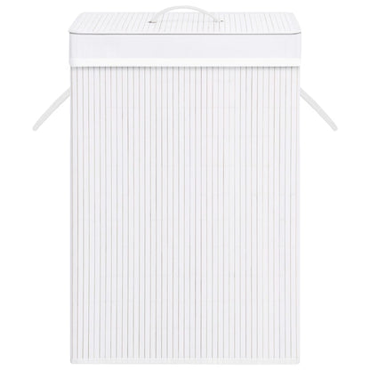 Bamboo Laundry Basket White 72 L