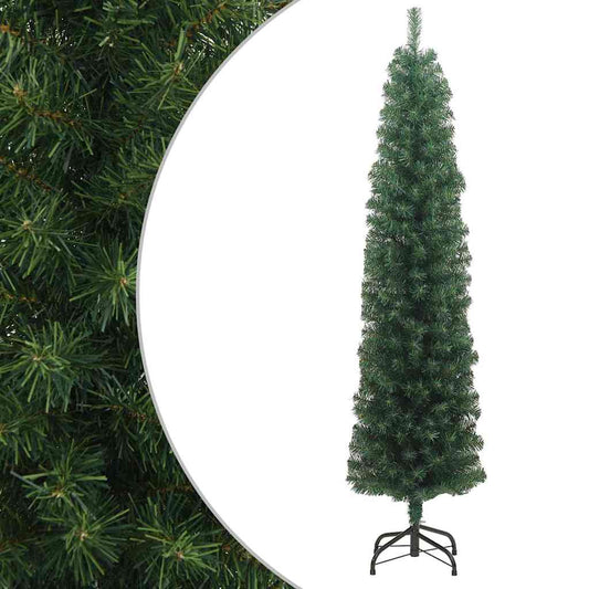 Artificial Christmas Tree | Green | PVC, Steel | Slim