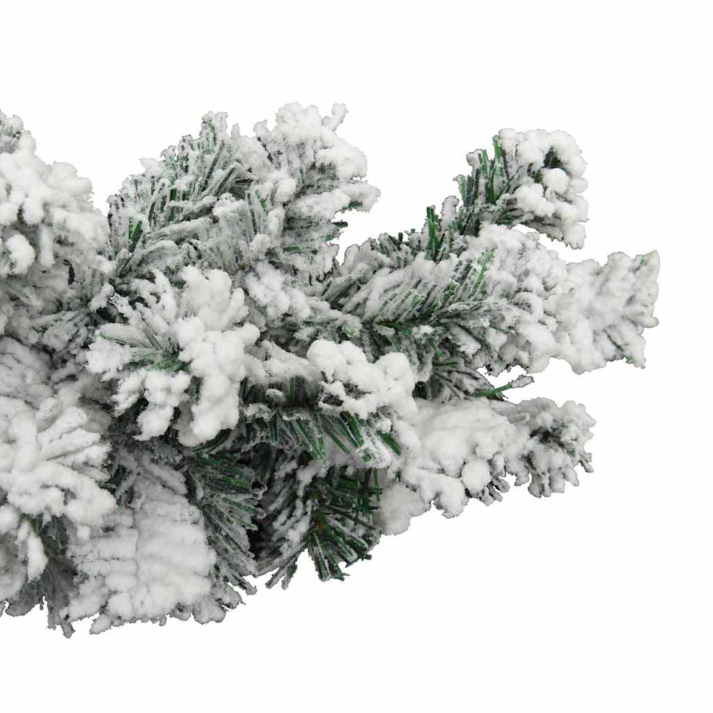 320969 vidaXL Christmas Garland with Flocked Snow Green 20 m PVC