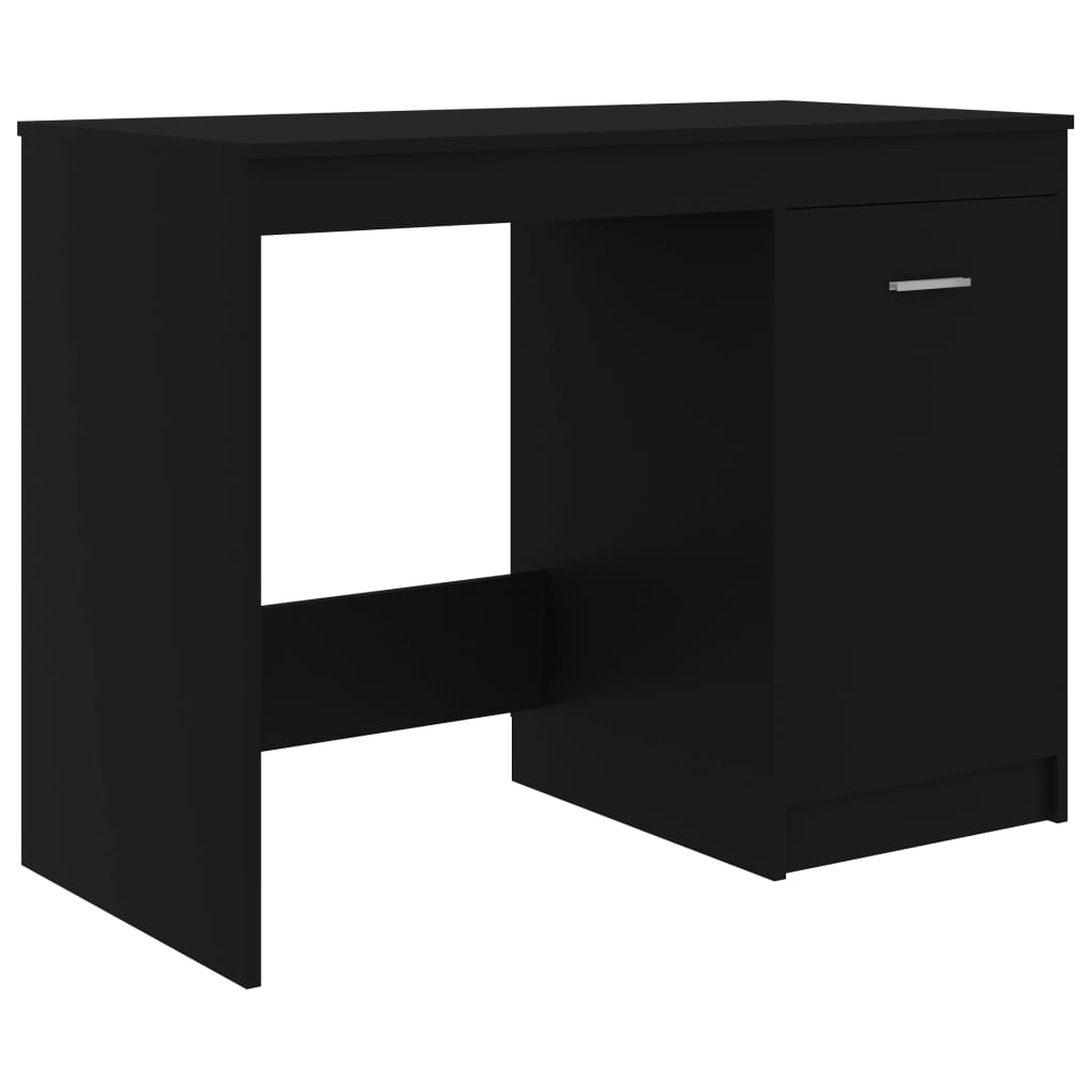 Desk Black 140x50x76 cm Engineered Wood