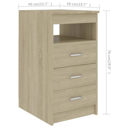 Desk Sonoma Oak 140x50x76 cm Engineered Wood