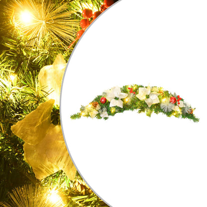 Christmas Arch | Green, silver, red | PVC | 90 cm | Decorative Inlays