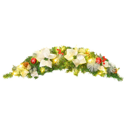 Christmas Arch | Green, silver, red | PVC | 90 cm | Decorative Inlays