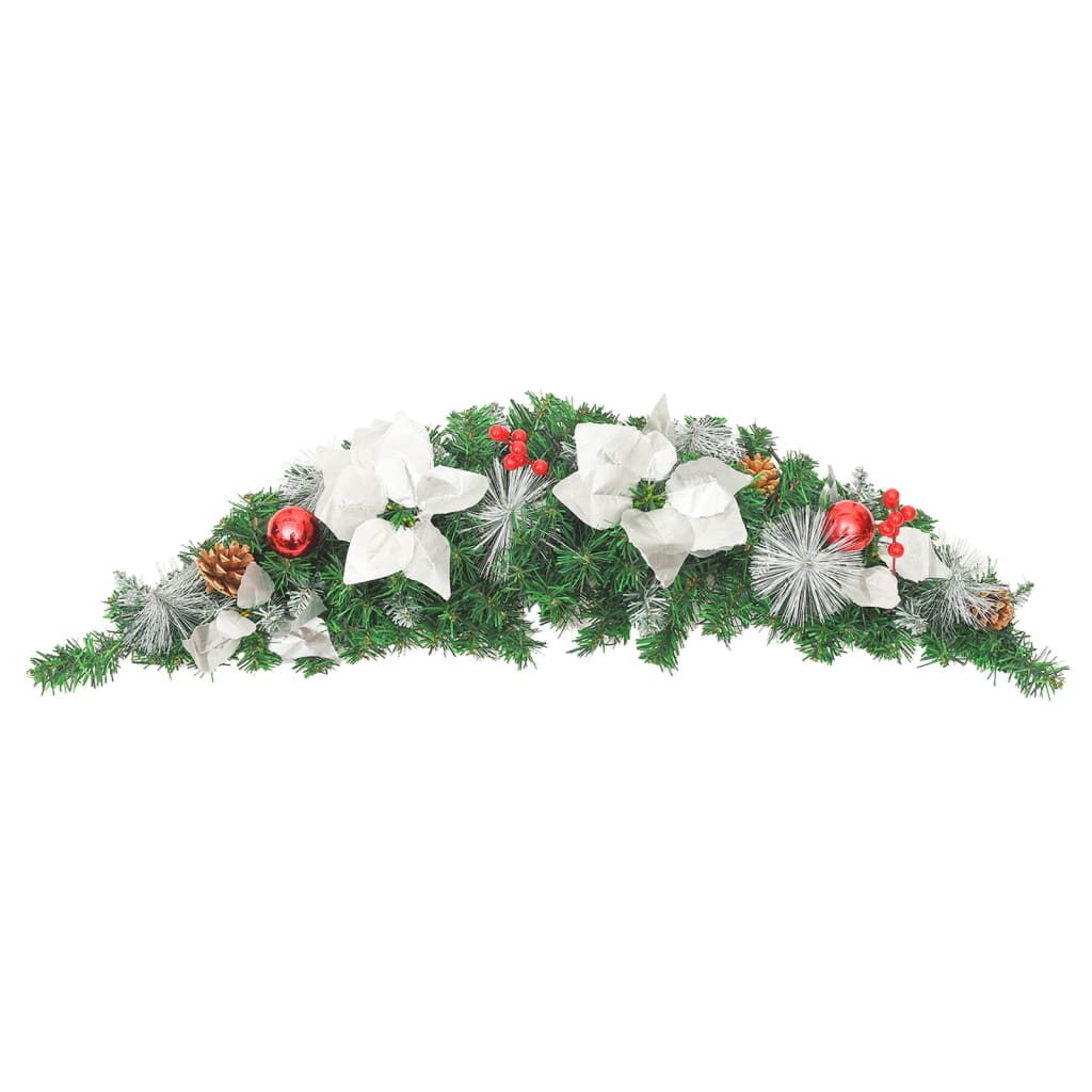 Christmas Arch | Green, silver, red | PVC | 90 cm | Decorative Inlays
