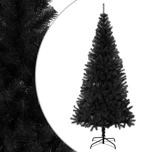 Artificial Christmas Tree | Black | PVC, Steel | Large | Durable
