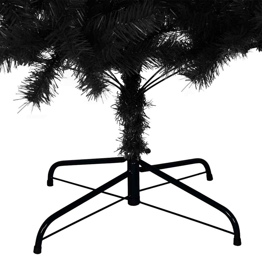 Artificial Christmas Tree | Black | PVC, Steel | Large | Durable