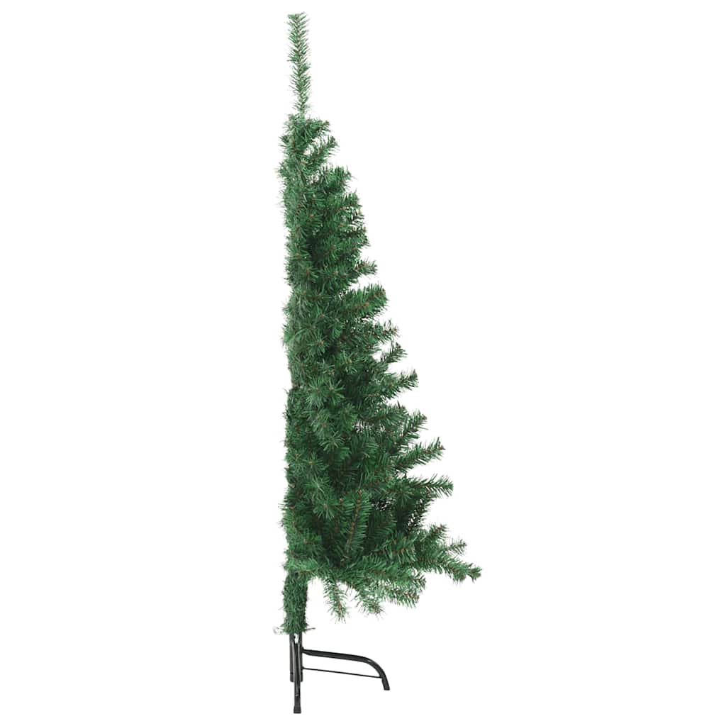 Artificial Half Christmas Tree | Green | PVC, Steel | 150 cm height