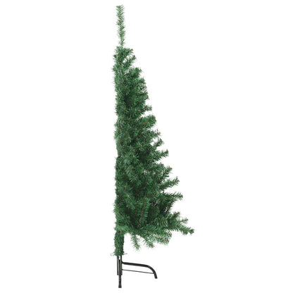 Artificial Half Christmas Tree | Green | PVC, Steel | 150 cm height