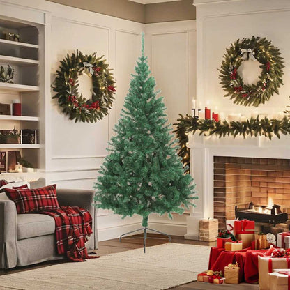 Artificial Half Christmas Tree | Green | PVC, Steel | 180 cm tall