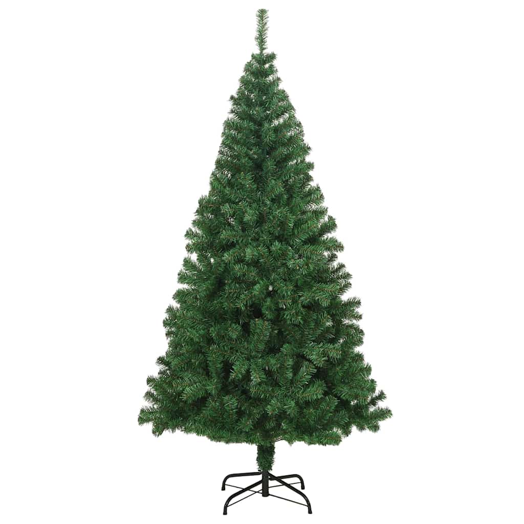Artificial Christmas Tree with Thick Branches Green 210 cm PVC