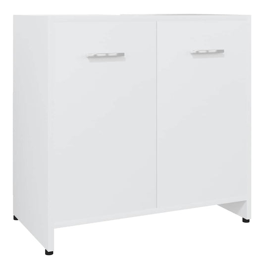 802570 vidaXL Bathroom Cabinet White 60x33x61 cm Engineered Wood