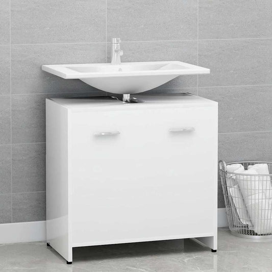 802570 vidaXL Bathroom Cabinet White 60x33x61 cm Engineered Wood