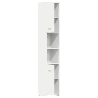 Bathroom Cabinet White 30x30x183.5 cm Engineered Wood