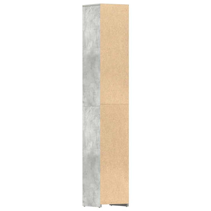 Bathroom Cabinet Concrete Grey 30x30x183.5 cm Engineered Wood