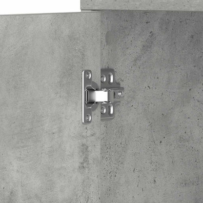 Bathroom Cabinet Concrete Grey 30x30x183.5 cm Engineered Wood