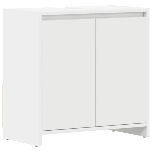 Bathroom Cabinet White 60x33x61 cm Engineered Wood