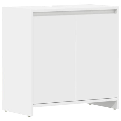 Bathroom Cabinet White 60x33x61 cm Engineered Wood