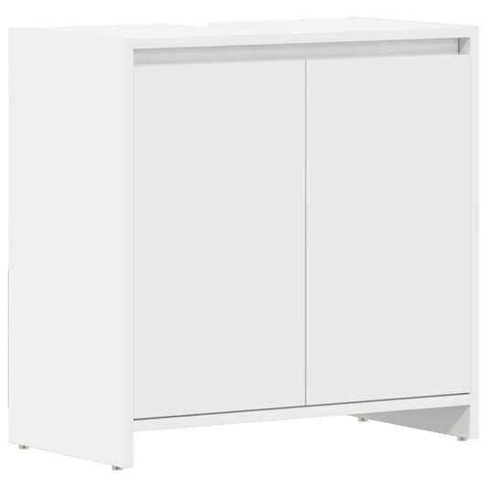 Bathroom Cabinet White 60x33x61 cm Engineered Wood