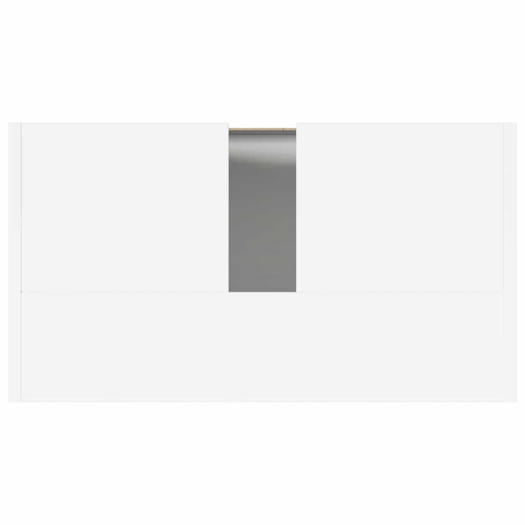 Bathroom Cabinet White 60x33x61 cm Engineered Wood