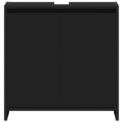 Bathroom Cabinet Black 60x33x60 cm Engineered Wood
