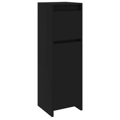 Bathroom Cabinet Black 30x30x95 cm Engineered Wood