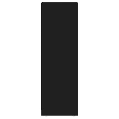 Bathroom Cabinet Black 30x30x95 cm Engineered Wood