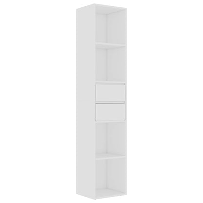 802867 vidaXL Book Cabinet White 36x30x171 cm Engineered Wood