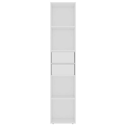 802867 vidaXL Book Cabinet White 36x30x171 cm Engineered Wood
