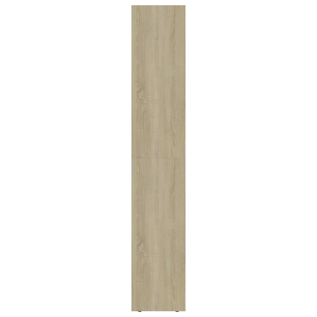 802870 vidaXL Book Cabinet Sonoma Oak 36x30x171 cm Engineered Wood