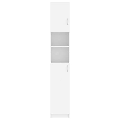 802876 vidaXL Bathroom Cabinet White 32x25,5x190 cm Engineered Wood