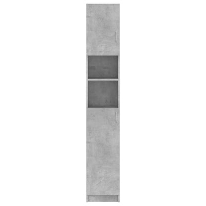 Bathroom Cabinet | Concrete grey | Engineered wood | Tall