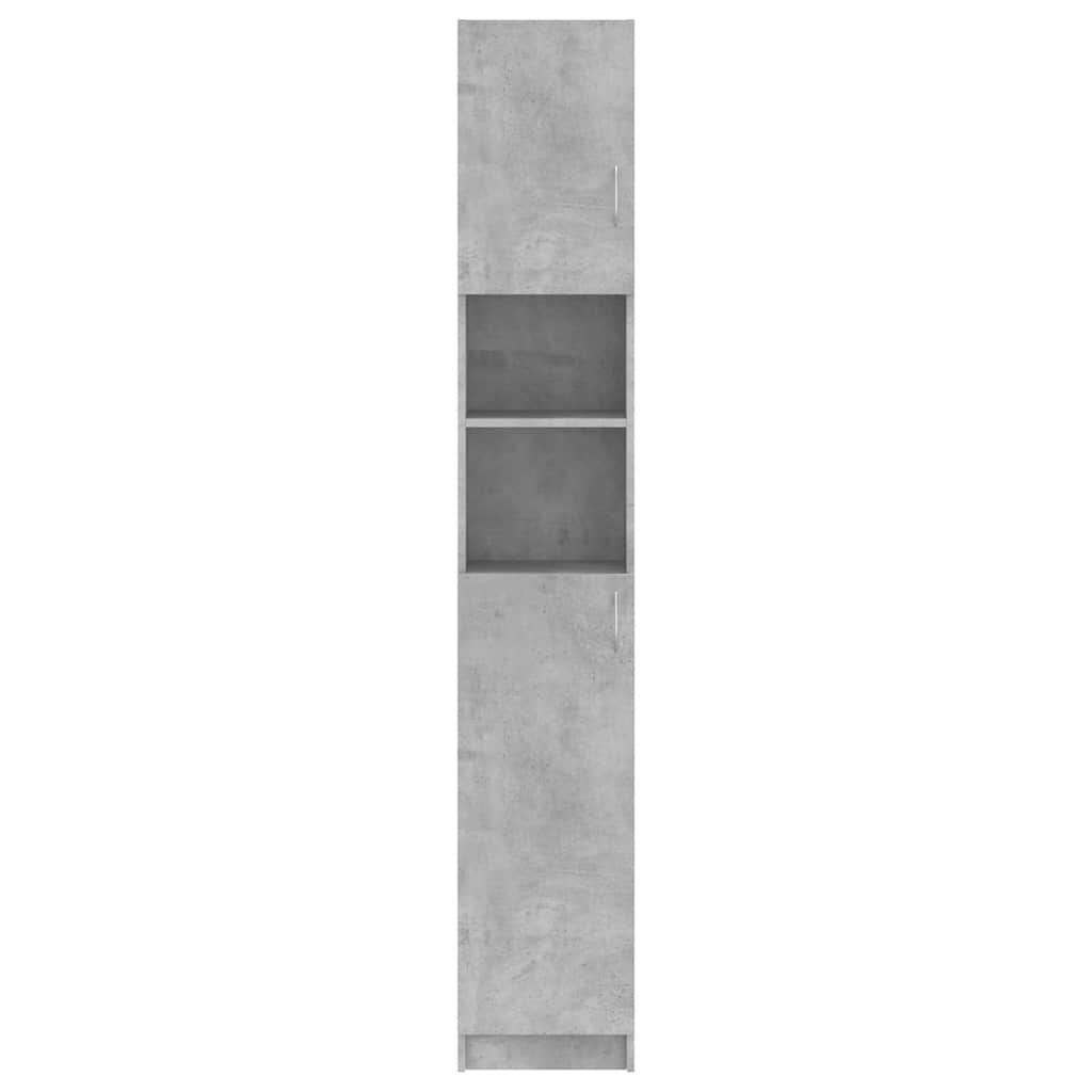 802880 vidaXL Bathroom Cabinet Concrete Grey 32x25,5x190 cm Engineered Wood
