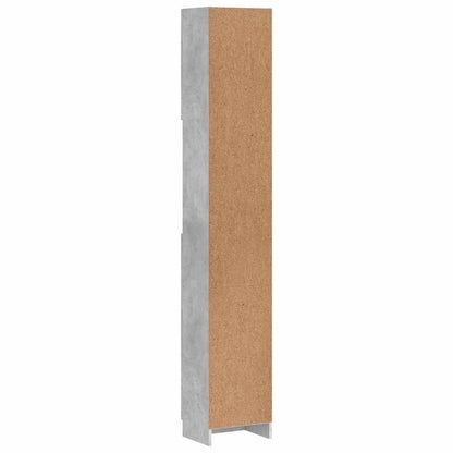 Bathroom Cabinet | Concrete grey | Engineered wood | Tall